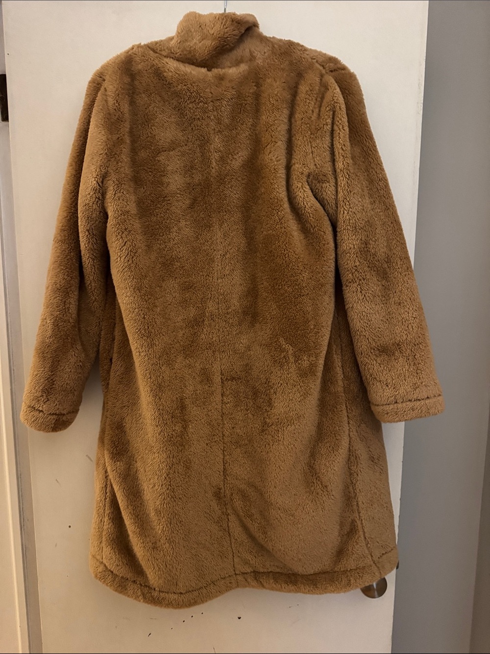 Faux Fur Teddy Coat - Brown - Picture 2 of 2